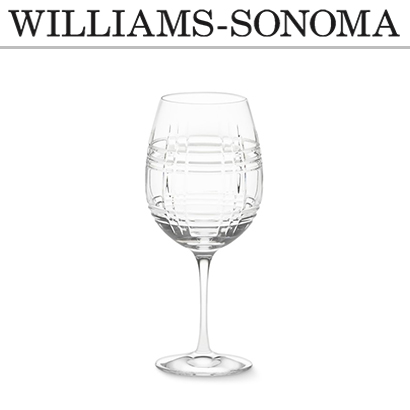 [해외][윌리엄 소노마] MacLean Cut Crystal Wine Glasses, Set of 2